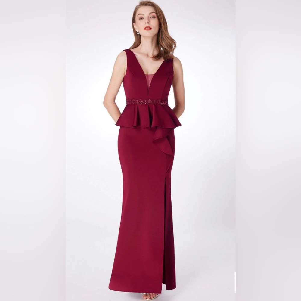 Evening Side Slit Formal Dress